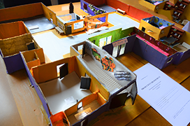 Exposition maquettes aménagement de l'espace par les étudiants EJE de l'IRTS